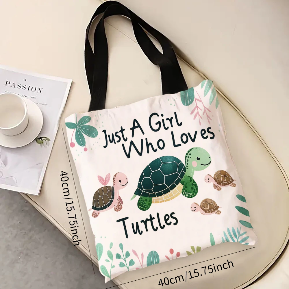 

1pc Turtle Shoulder Bag, All-Match Versatile Daily Use Shopping Grocery Handbag 7.3