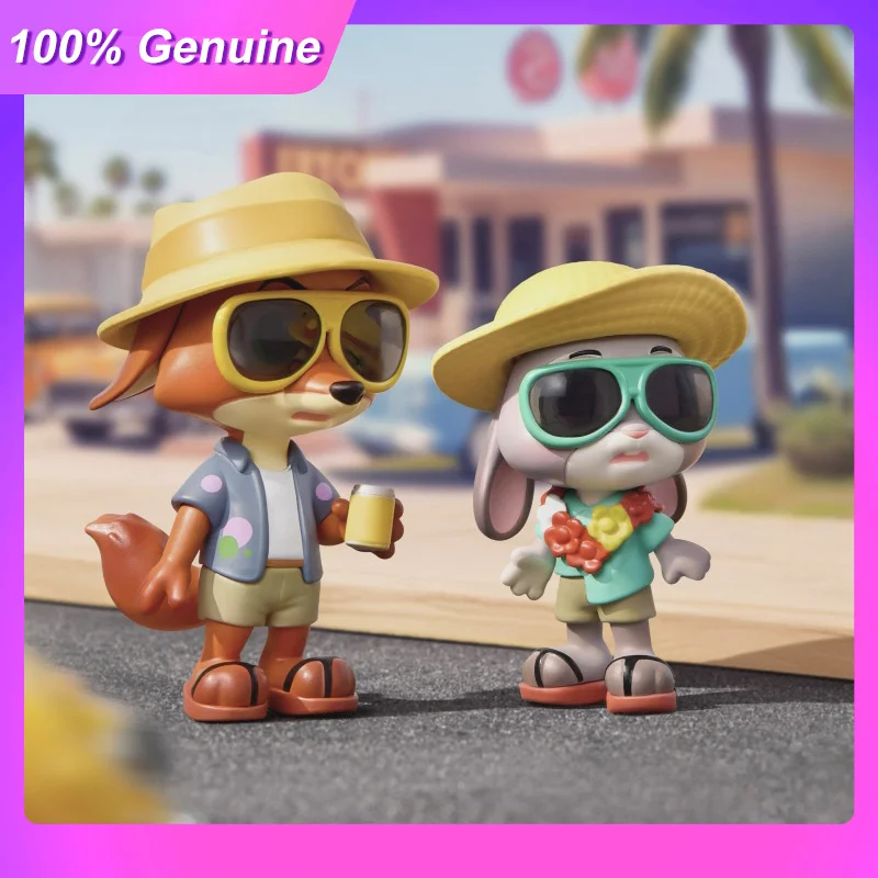 

New 100%Genuine In Stock Zootopia Disguise Partner Series Blind Box Nick Judy Desktop Ornament Collection Birthday Gifts Toy