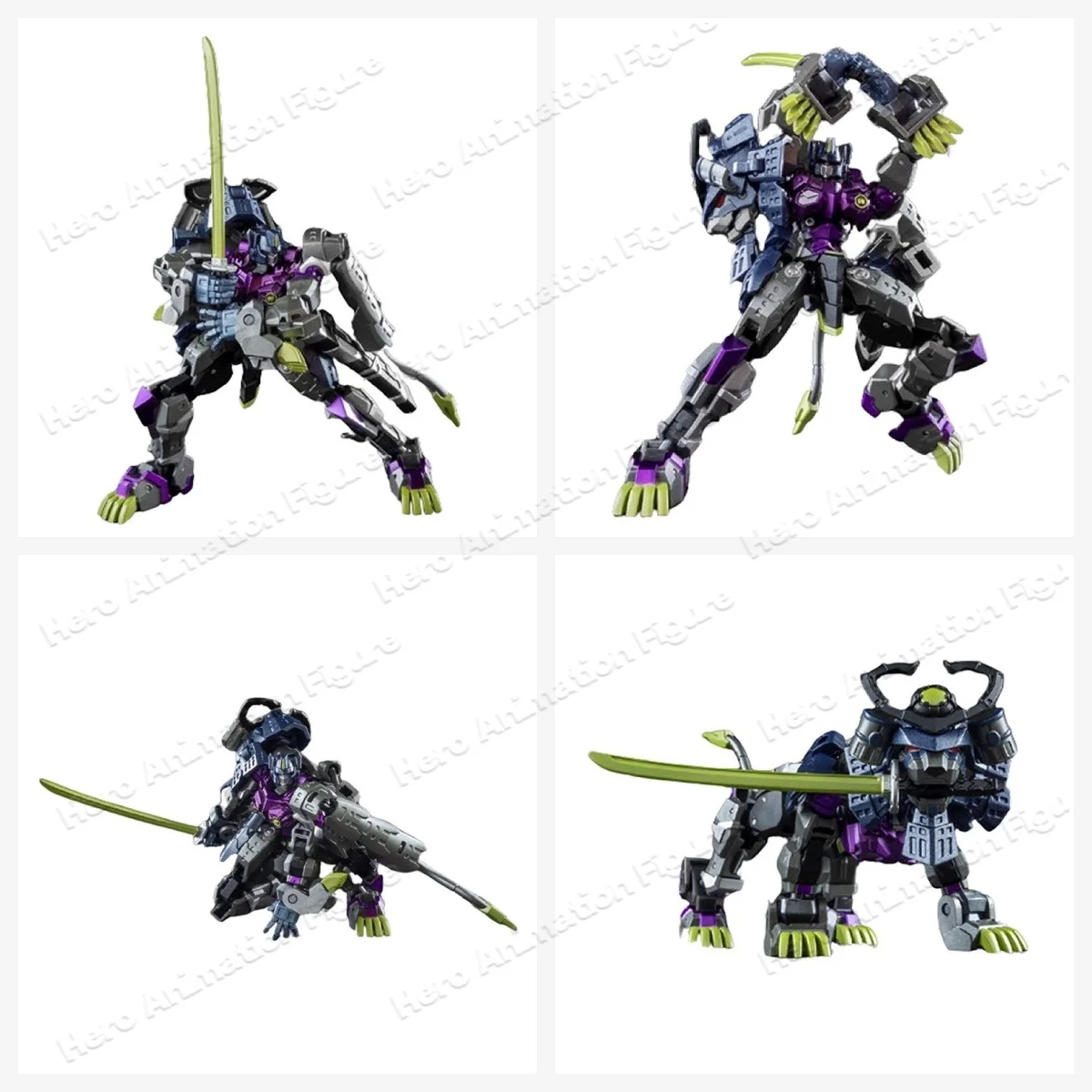 En stock : Transformation Toys Iron Factory IF EX‑45M Shattered Glass Purple White Lion, figurines d'action à petite échelle, collection.