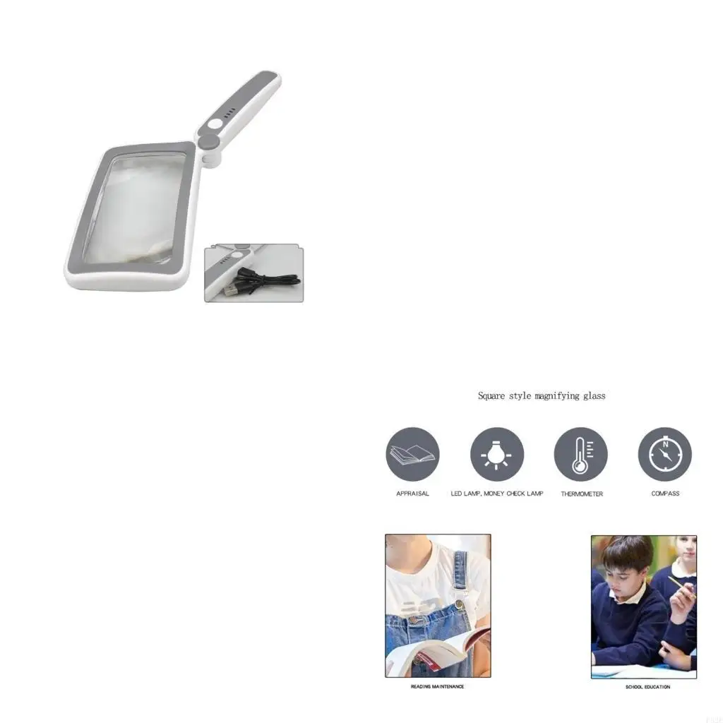 

Illuminated Glass 4X Eye-Loupe Magnifier LED Lighted Lens for Jewelry Inspection Portable