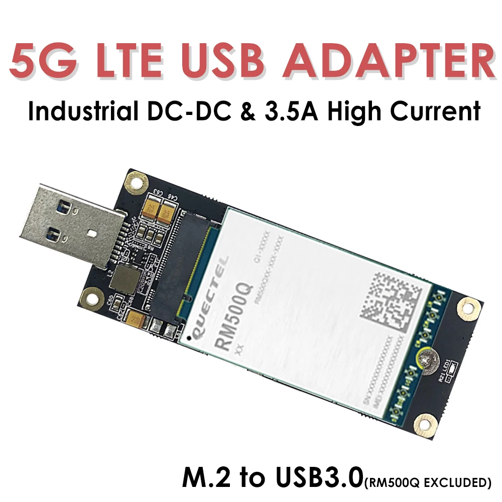 Imagem -03 - Lte Industrial M.2 Ngff para Usb Adaptador com Slot de Cartão Sim Nano Compatível com Módulo Lte 5g Como Quectel Rm500q Etc. 5g 4g