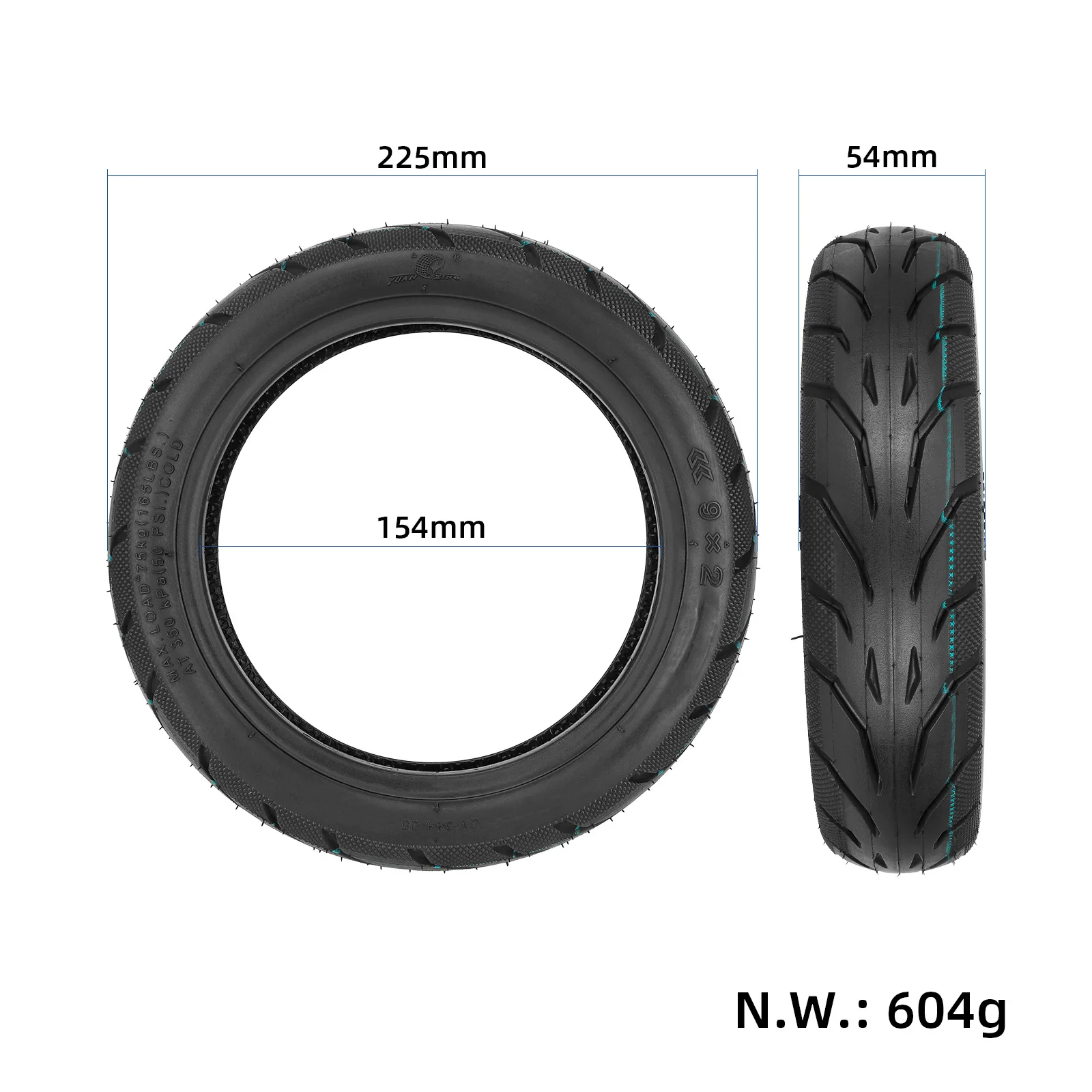 9*2 Self-repairing Jelly Vacuum Tire for Xiaomi M365 1S Pro Electric Scooter 9-inch Modified Tire Resistant to 9x2 Tyre