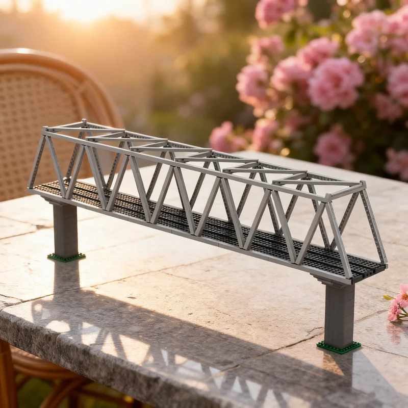 

1150pcs MOC Train Truss Bridge Model Building Blocks Assemble Architecture DIY Toy Creative Christmas Gift Idea Education Brick
