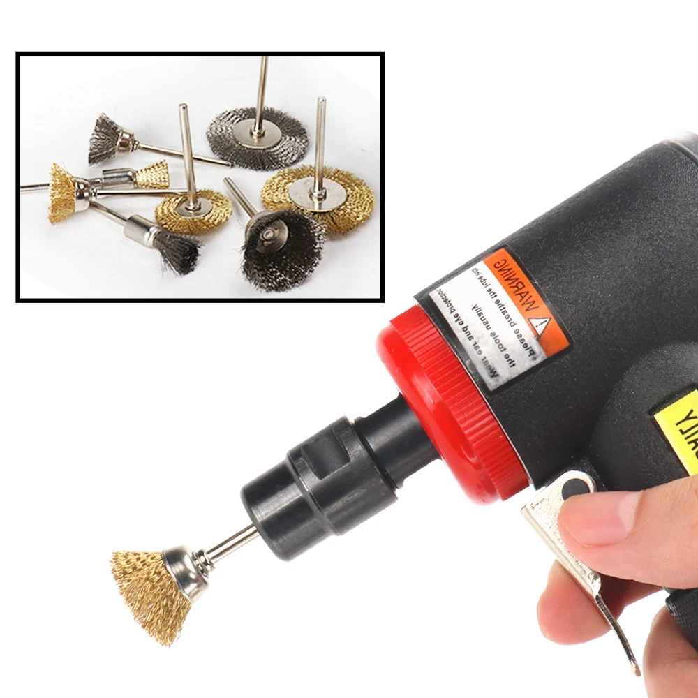 20Pcs Escova De Arame De Aço Mini Kit De Escova De Arame De Cobre Escova De Rebolo para Ferramentas Rotativas Dremel Metal Rust Remoção Escova Set