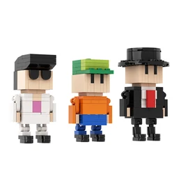 Gobricks MOC Stumble Guys Game Model Brickheadz Action Figures Building Block Set Educational Toys For Kid Birthday Gift