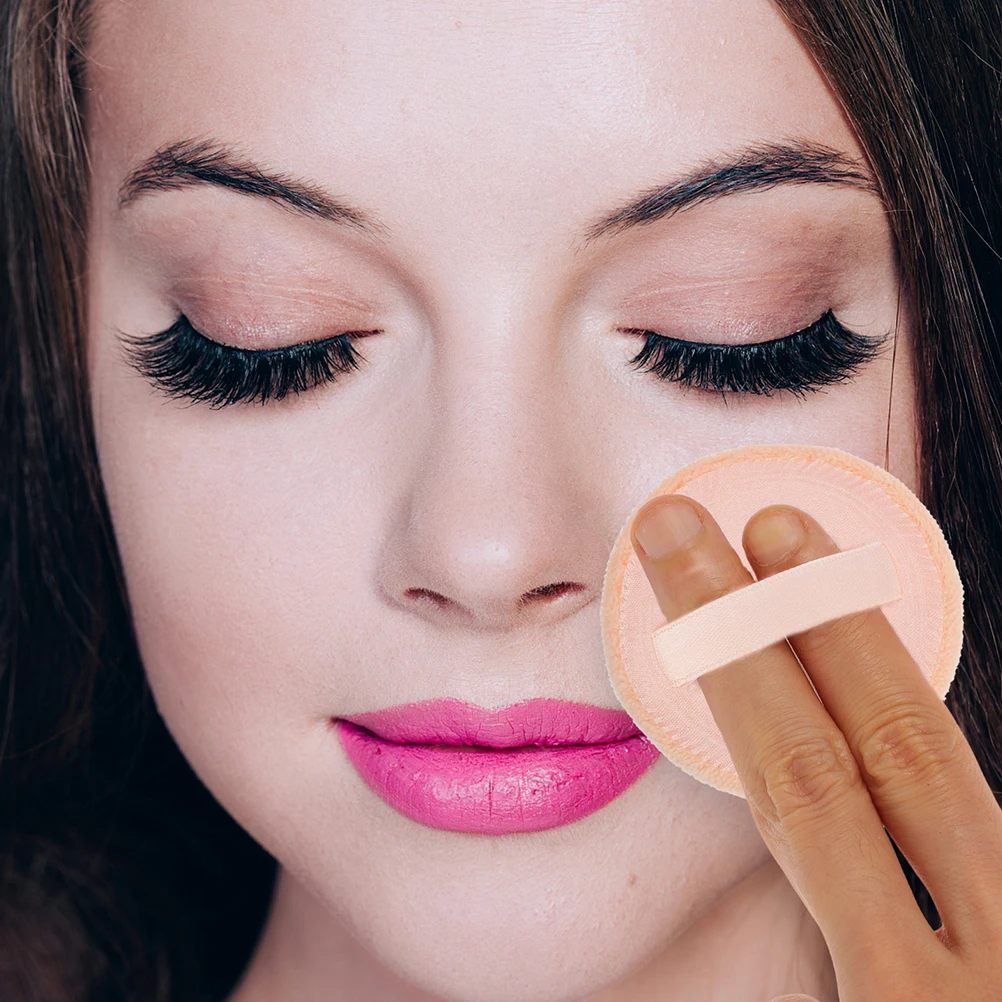 

15 Pcs Round Powder Puff Setting Applicator Makeup Pads Applicators Pure Cotton Cosmetics Reusable Woman