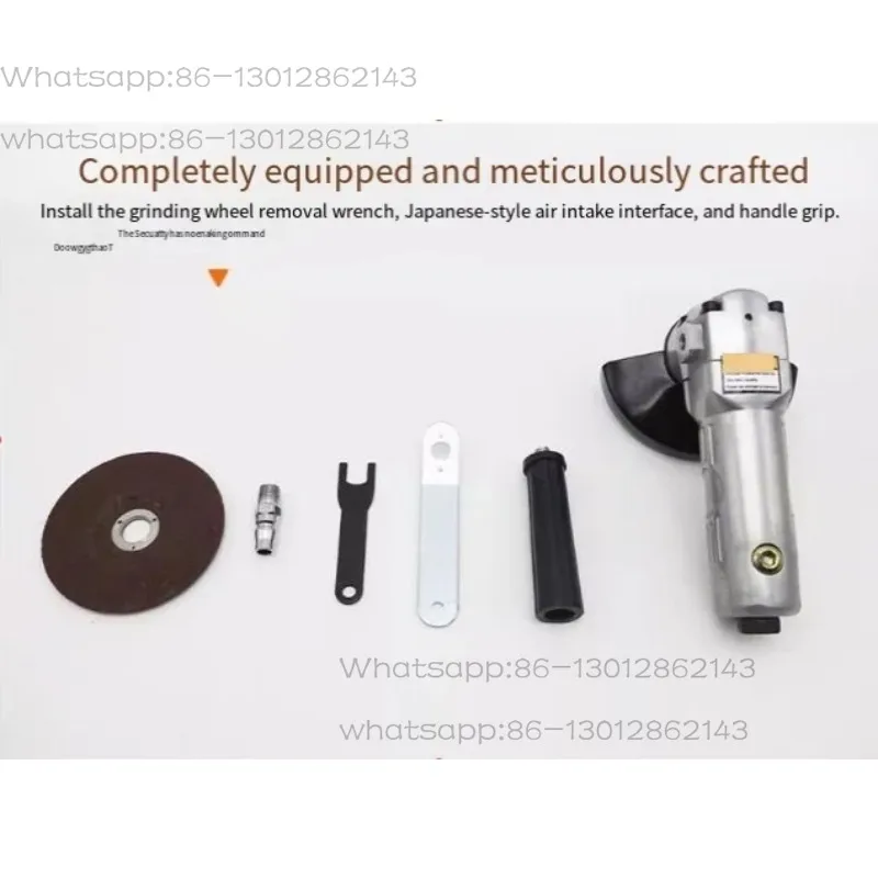 4-inch Pneumatic Grinder and Polisher, Air Inlet 5–10 mm, Speed 10,000 RPM, Angle Grinder, Grinding Tool