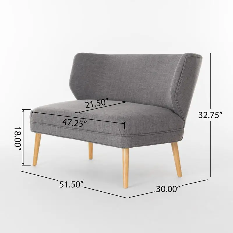 Wygodny fotel dwuosobowy do przytulnego salonu, stylowy design i trwała tkanina, idealny do małych przestrzeni.