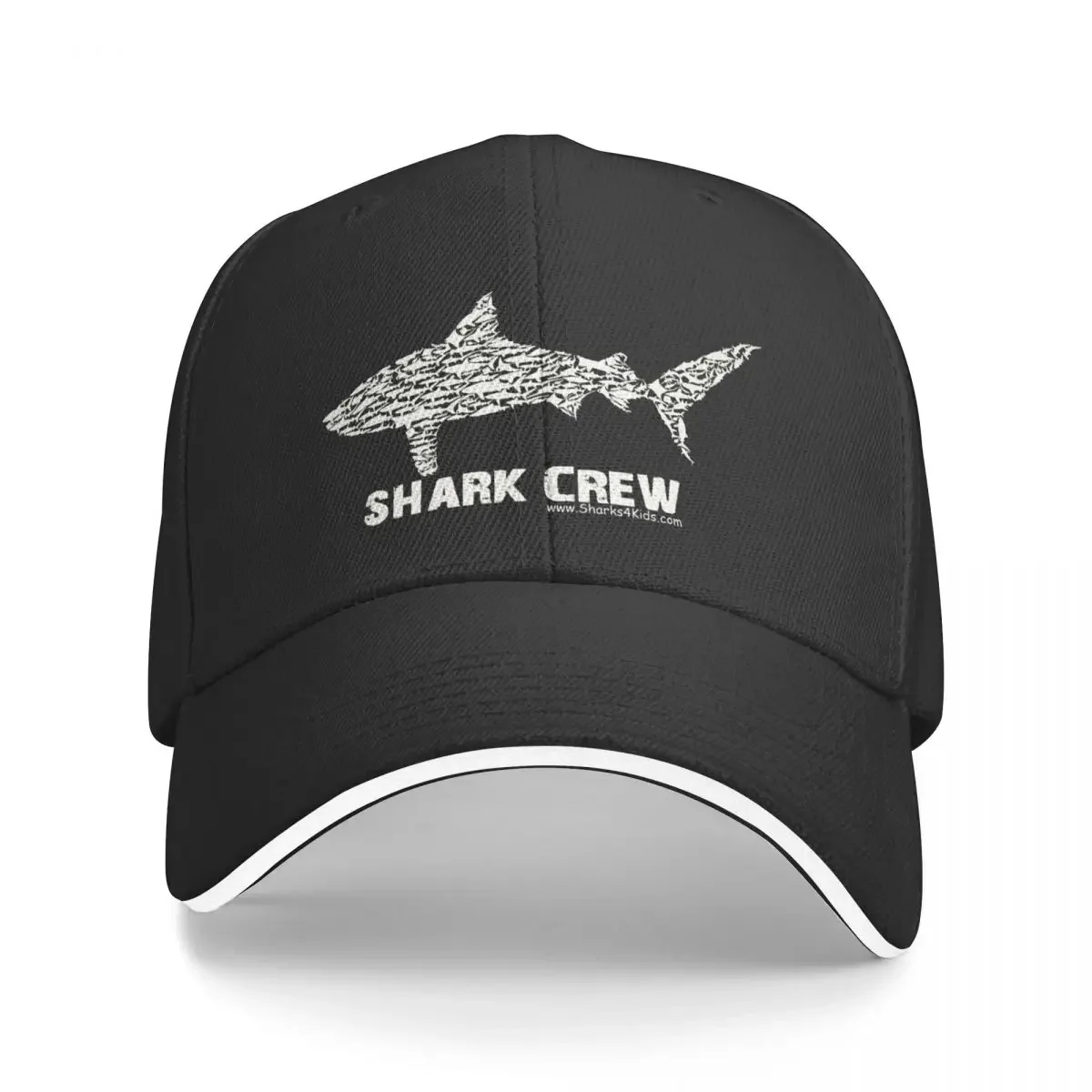 

Shark Crew - Sharks4Kids (dark background) Baseball Cap Snap Back Hat cute Woman Men's