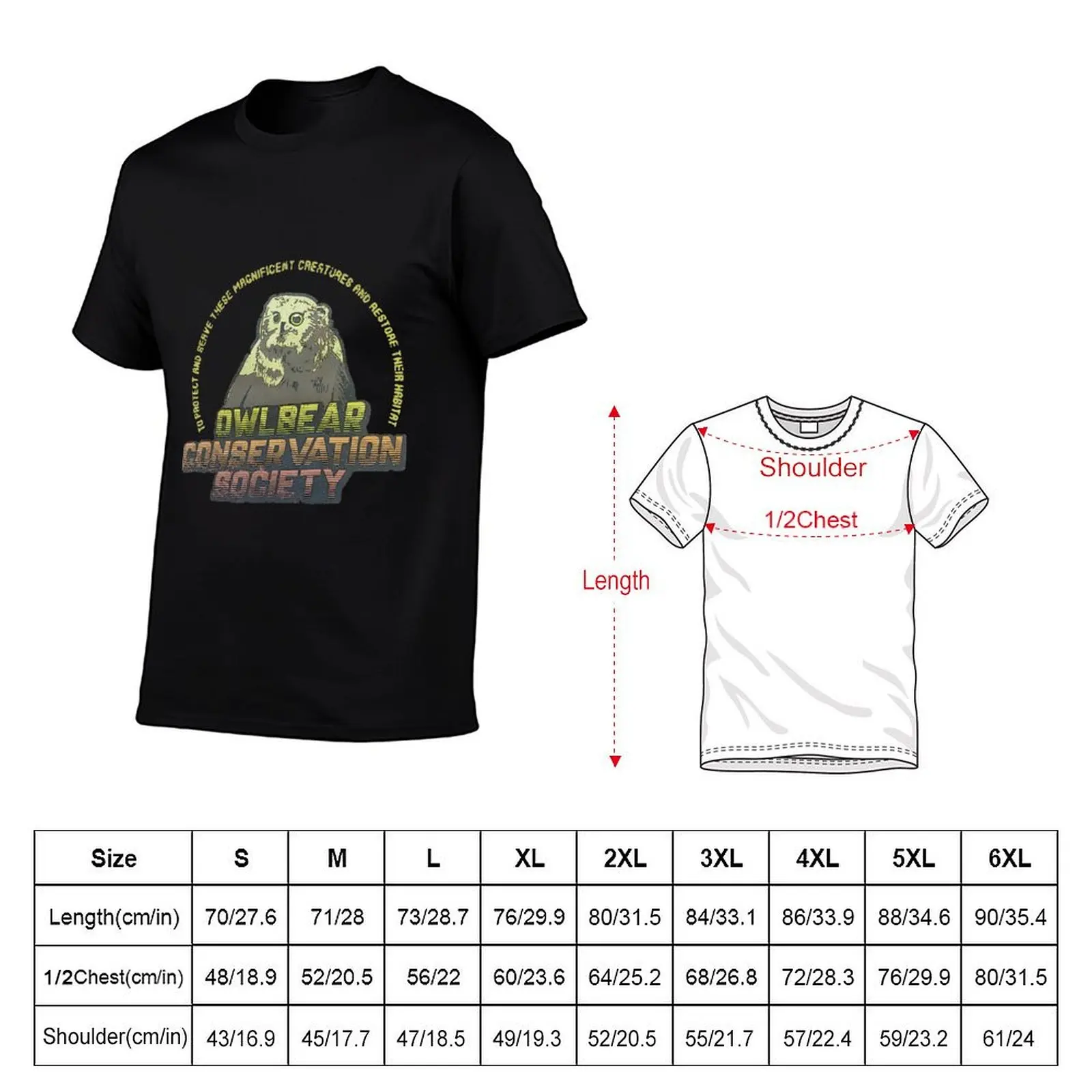 T-Shirt shirts quality T-Shirt men Society Owlbear shirts cotton t 100% t 100% high Conservation cotton shirt cotton t