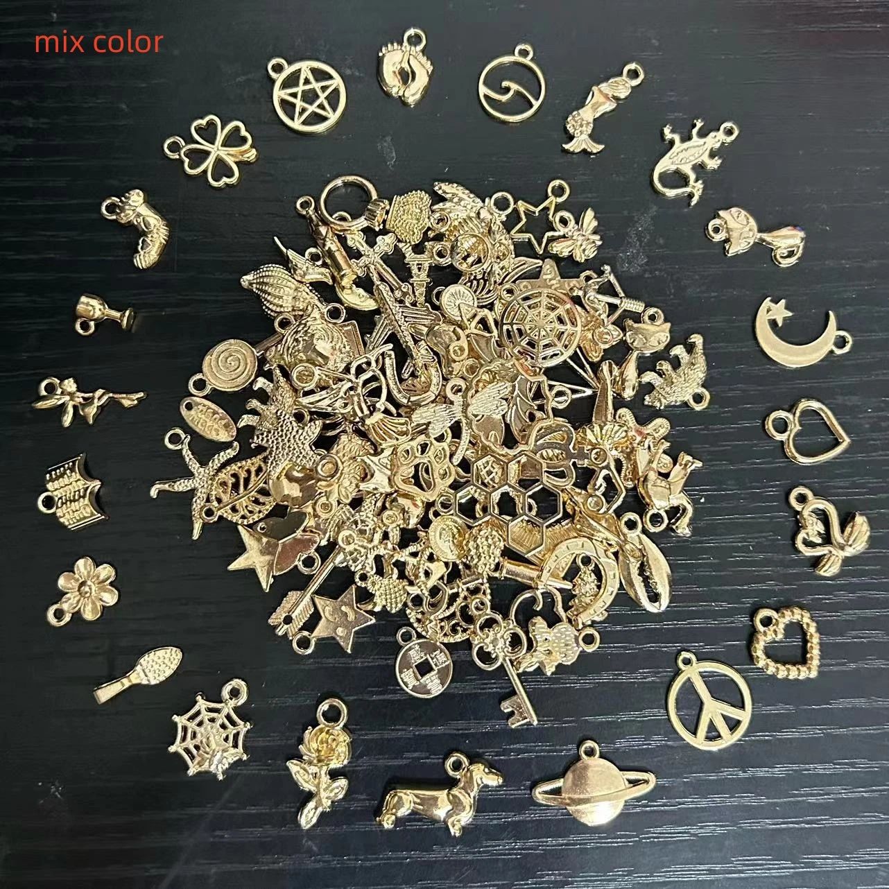 Classic Style Mix 30 Pcs Metal Zinc Alloy Charms Fit DIY Necklace Bracelet Craft Jewelry Makings