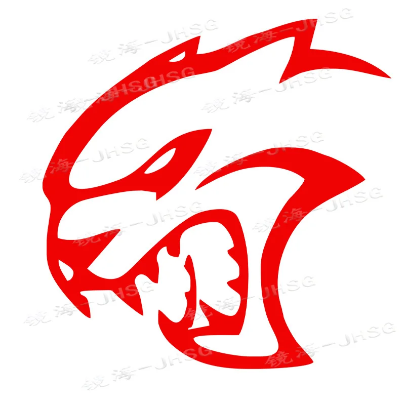 

Hellcat Head Decal Motorcycle Rear Window Decoration Waterproof Scratch Patch