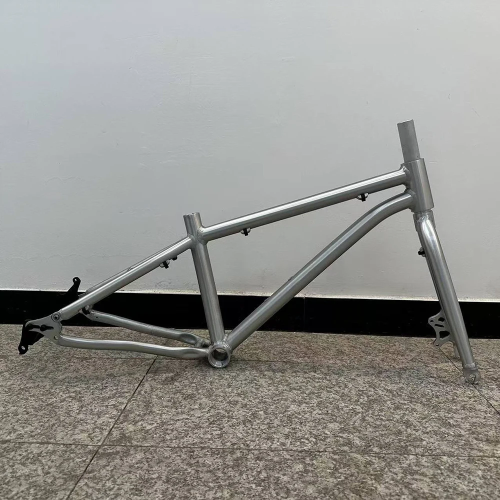 20 Zoll Scheibenbremsen-Fahrradrahmenset O.L.D. 100mm-135mm Mit Vordergabel/Lager-Steuersatz/Sattelrohrklemme Aluminiumlegierung Fahrradrahmen