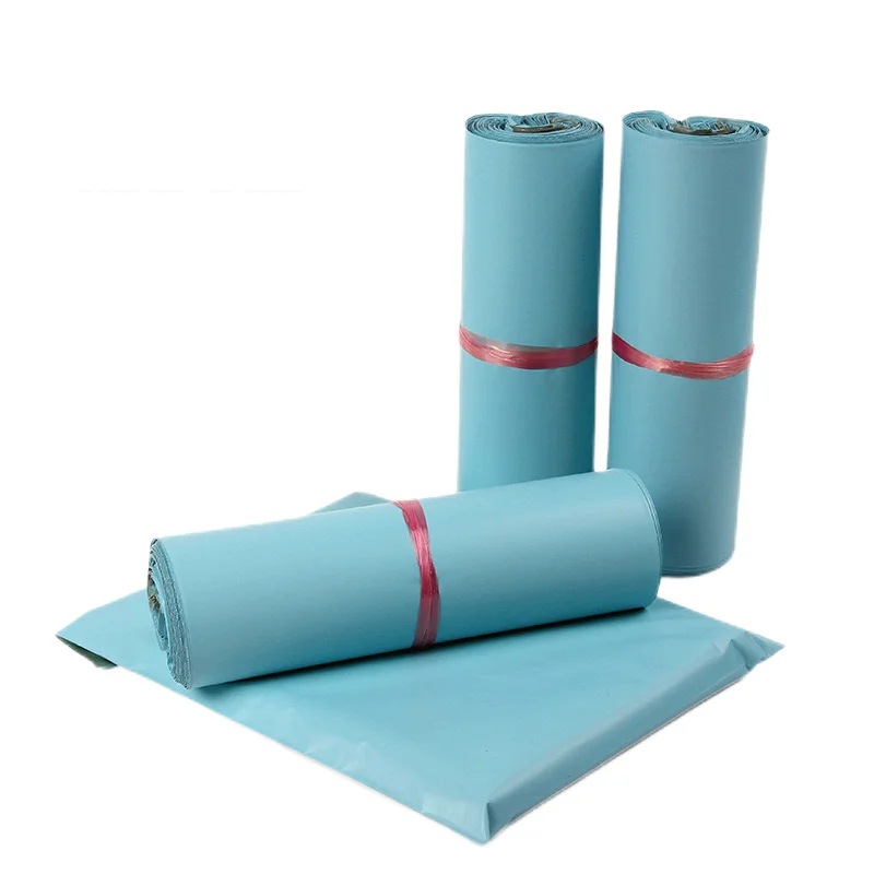 Picture 3: 50Pcs/Lots Shipping Envelope Bags Plastic Express Envelope Storage Bags wathet Color Mailing Bags Self Adhesive Seal Storage Bag