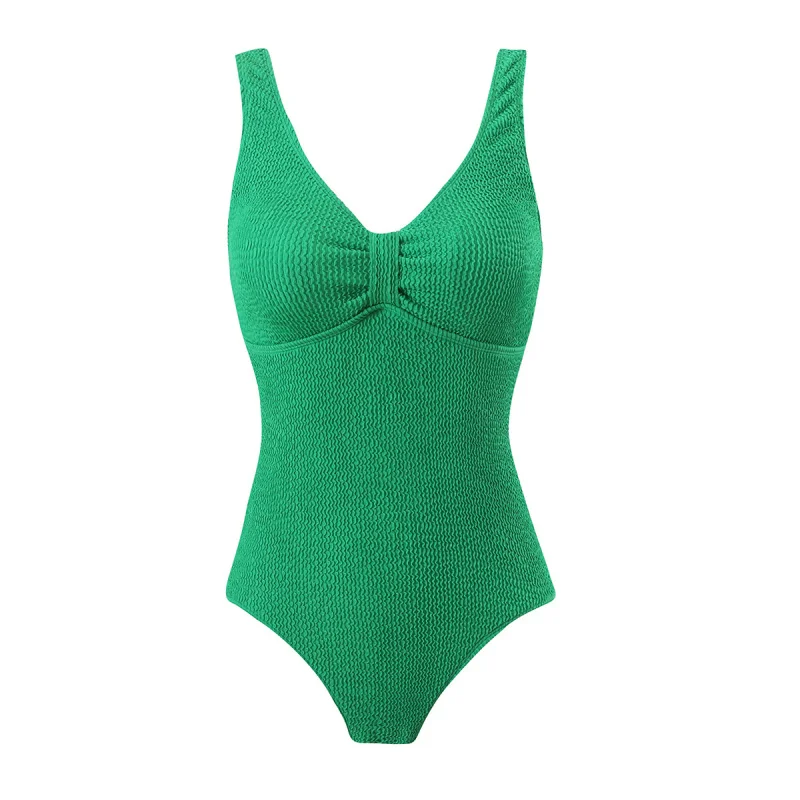 

New one-piece swimsuit for women, solid color, sexybikiniWholesale Swimwear