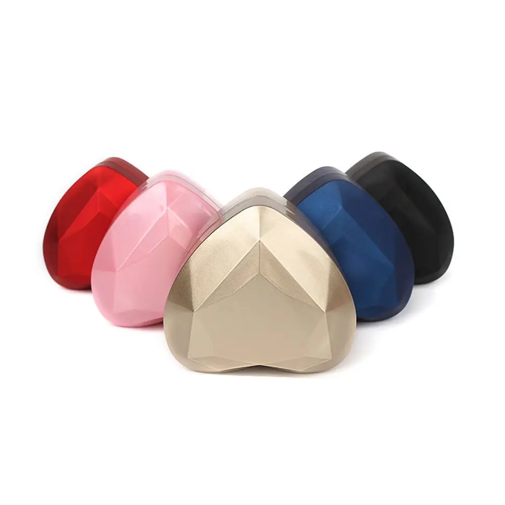 خواتم الزفاف المحمولة مع صندوق عرض المجوهرات الخفيف LED وحامل المجوهرات وصندوق الخاتم