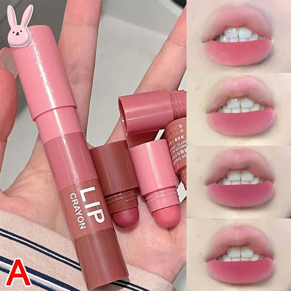 4 In 1 Matte Lippenstift Potlood Kit Combo Fluwelen Sexy Rode Lip Tint Non-Stick Cup Veelkleurige Lippenstift Make-Up Lippen Cosmetische Set