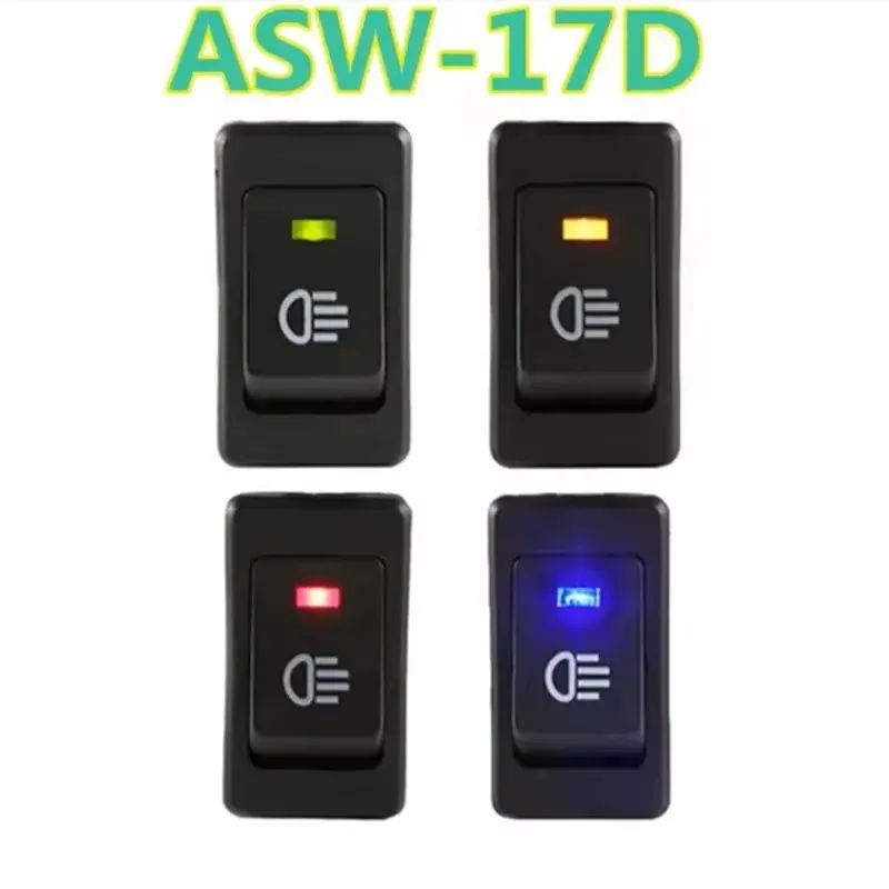 ASW-17D Rocker Switch ON-OFF 2-position 4-pin LED 12V 35A Fog Lamp Work Light Headlight Switches Electrical Equipment Supplies