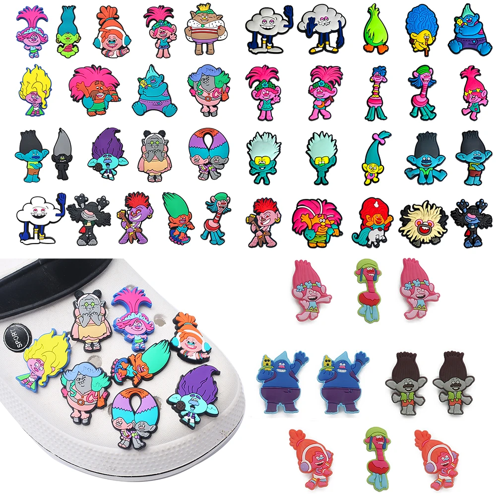 20-100pcs Cartoon Cute Elf Shoe Accessories Suitable For PVC Shoe Decoration Accessories Perforated Shoes  DIY Ideal Choice