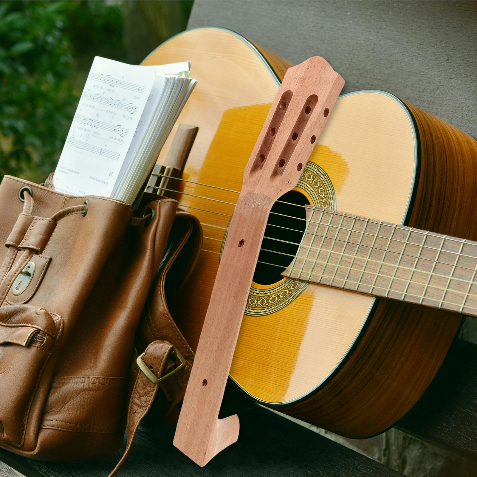 

Guitar Neck Replacement Roasted Maple Rosewood Fingerboard Half Paddle Headstock DIY Acoustic Classical Guitar Neck Parts