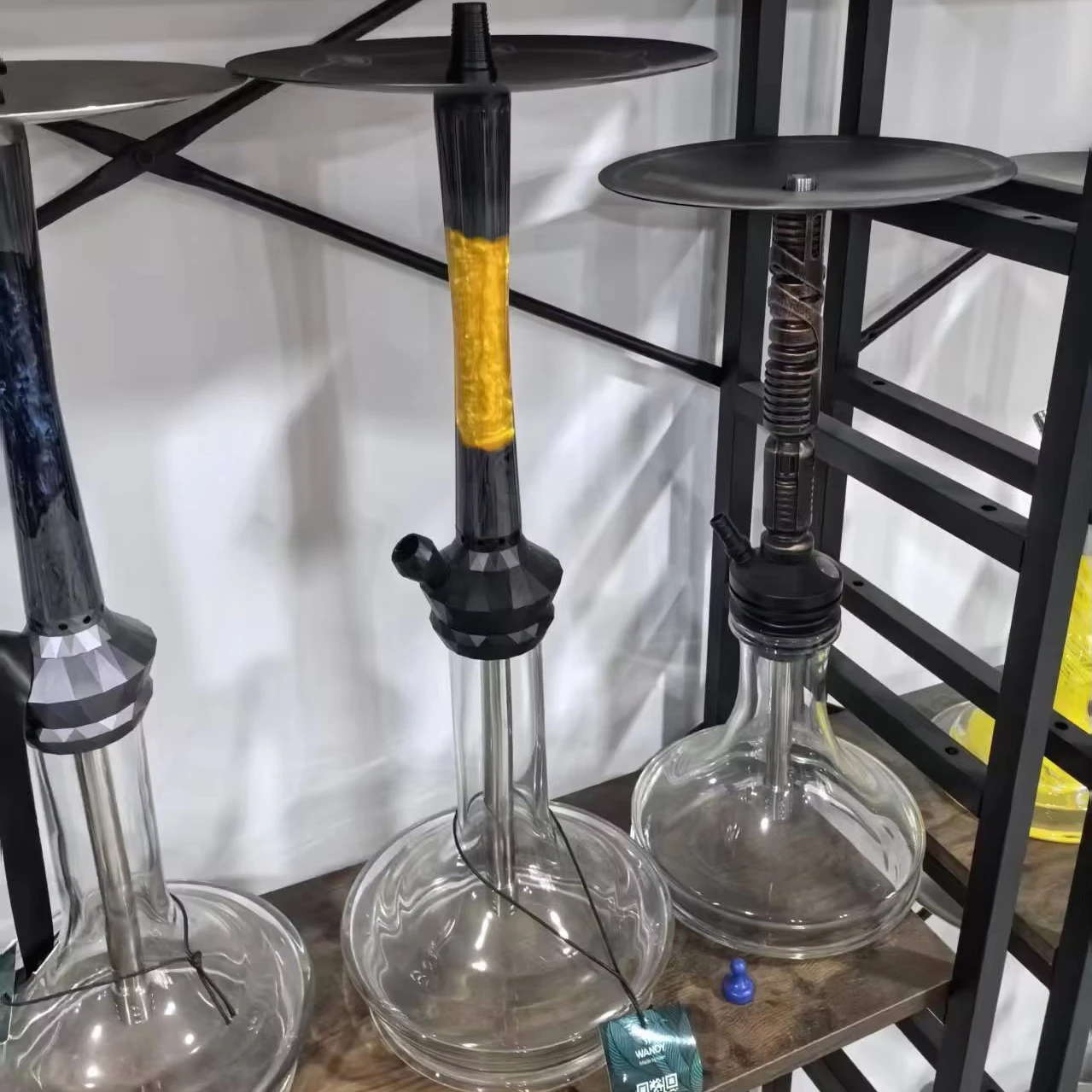 

In Stock Colorful Resin Stainless Steel Hookah Multi Color Full Shisha Hookah Set