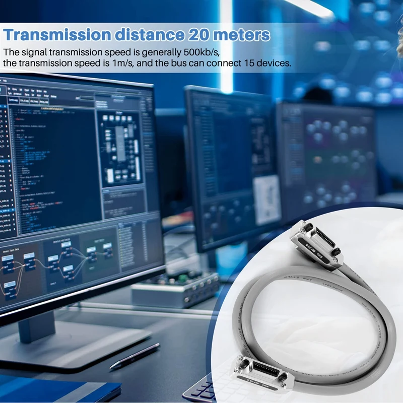 1 قطعة IEEE488 خط GPIB اتصال اللوحة الأم كابل التحكم الصناعي 1.5 متر