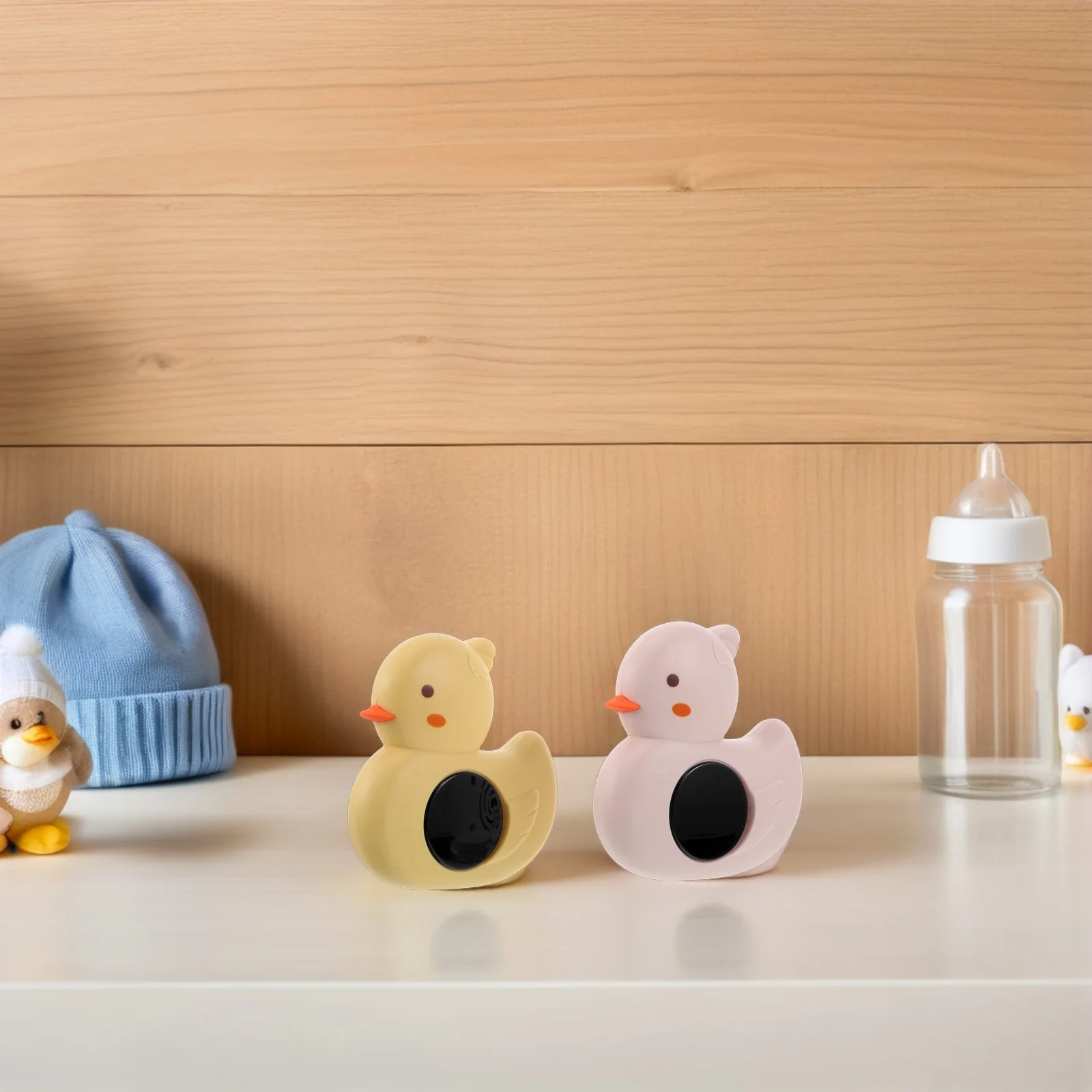 2Pcs Infant Bath Thermometer Yellow Pink Water Temperature Monitor for Babies Fast Response Thermometer for Bathtub