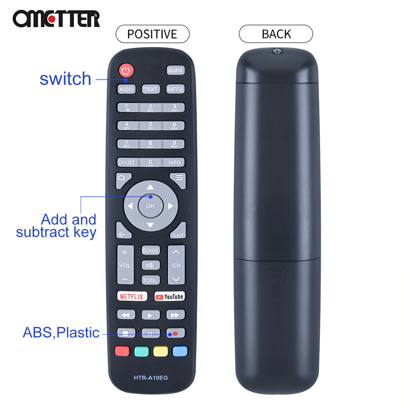 Mando a distancia HTR A10EG para TV inteligente Haier, nuevo HTR-A10EG