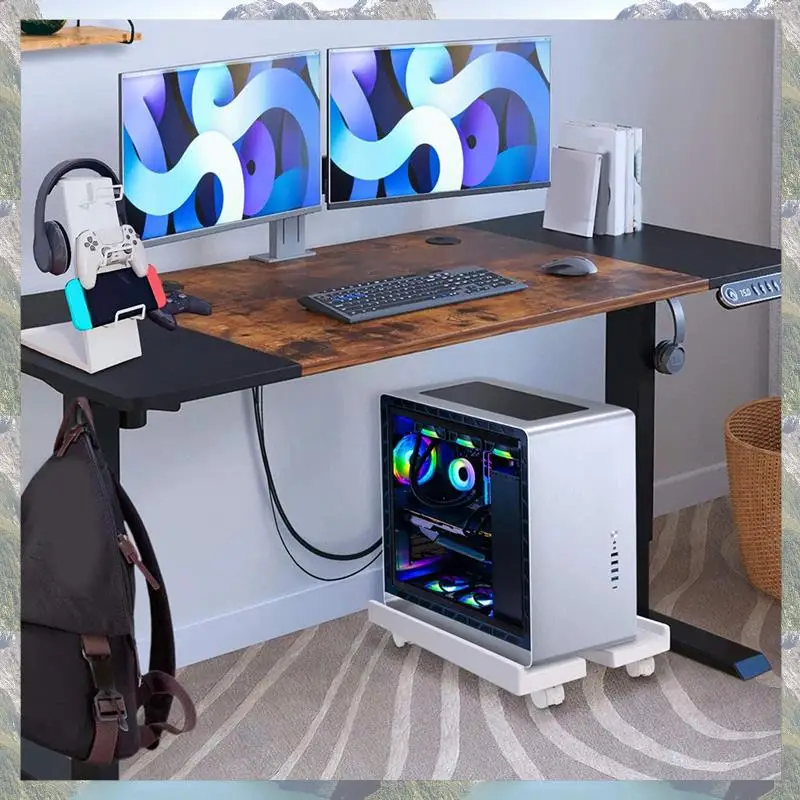 

2025 New-Bracket Home Desktop Computer Console Bracket Chassis Heightening Universal Wheel Base Simple Shelf Shelves
