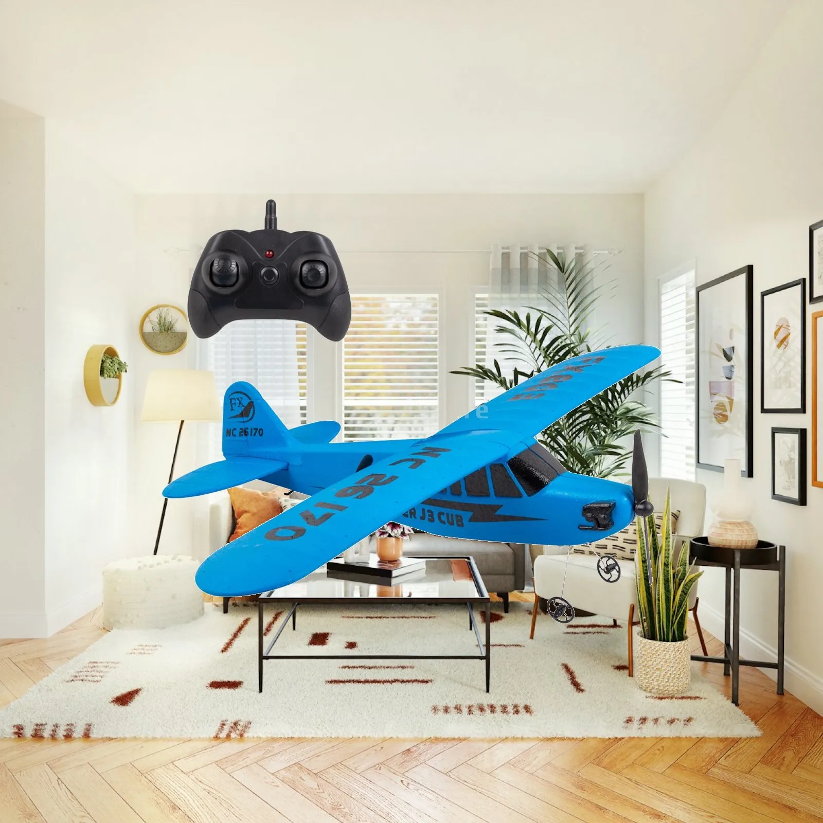 Model Plane RC Glider FX803 EPP Foam Airplane with Remote Control USB Charger for Children Outdoor Adventure