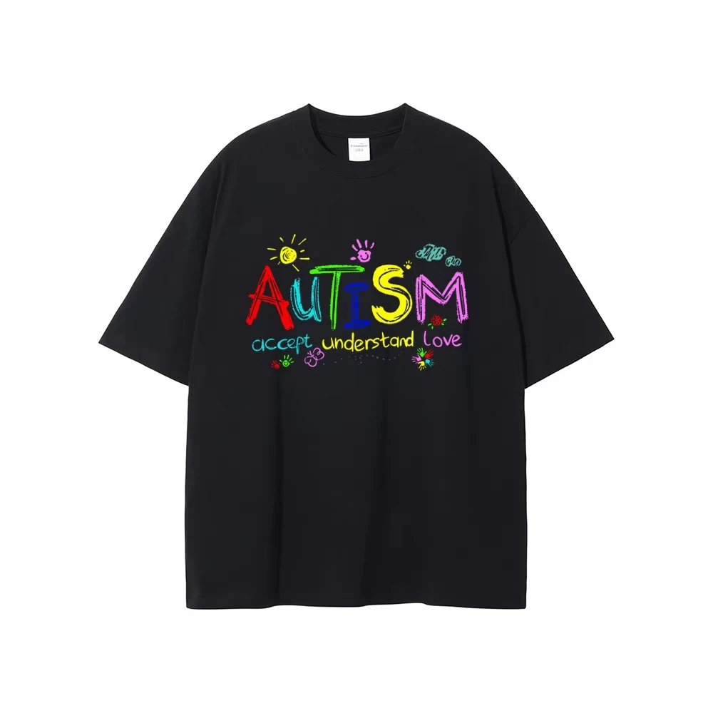 Autism Accept Understand Love T-shirts Men Women Fashion Oversized Streetwear Summer Male Casual Soft Cotton Short Sleeve Tshirt