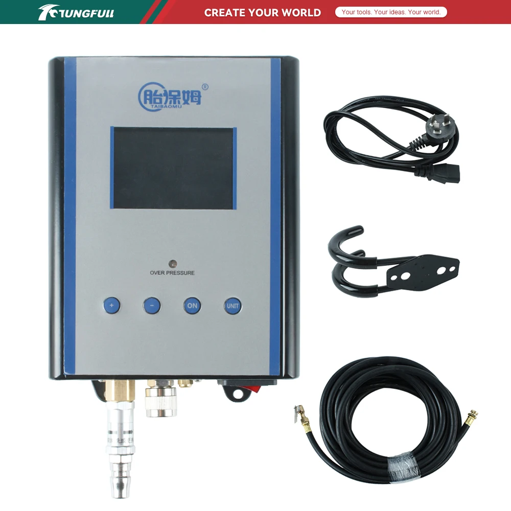 Wall-mounted Digital Tyre Pressure Gauge Automatic Tyre Infaltor Inflation Gun Air Gauge Automatic Tire Shop Inflation Gun