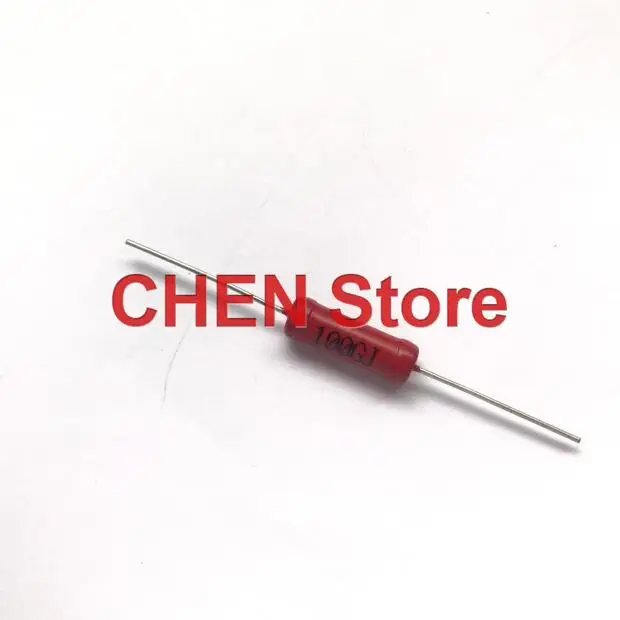 10PCS NEW RI40 large robe glass non-inductive high-voltage resistor RI40 5W 200K 300K 400K 500K 600K 700K 800K 820K 900K 910K