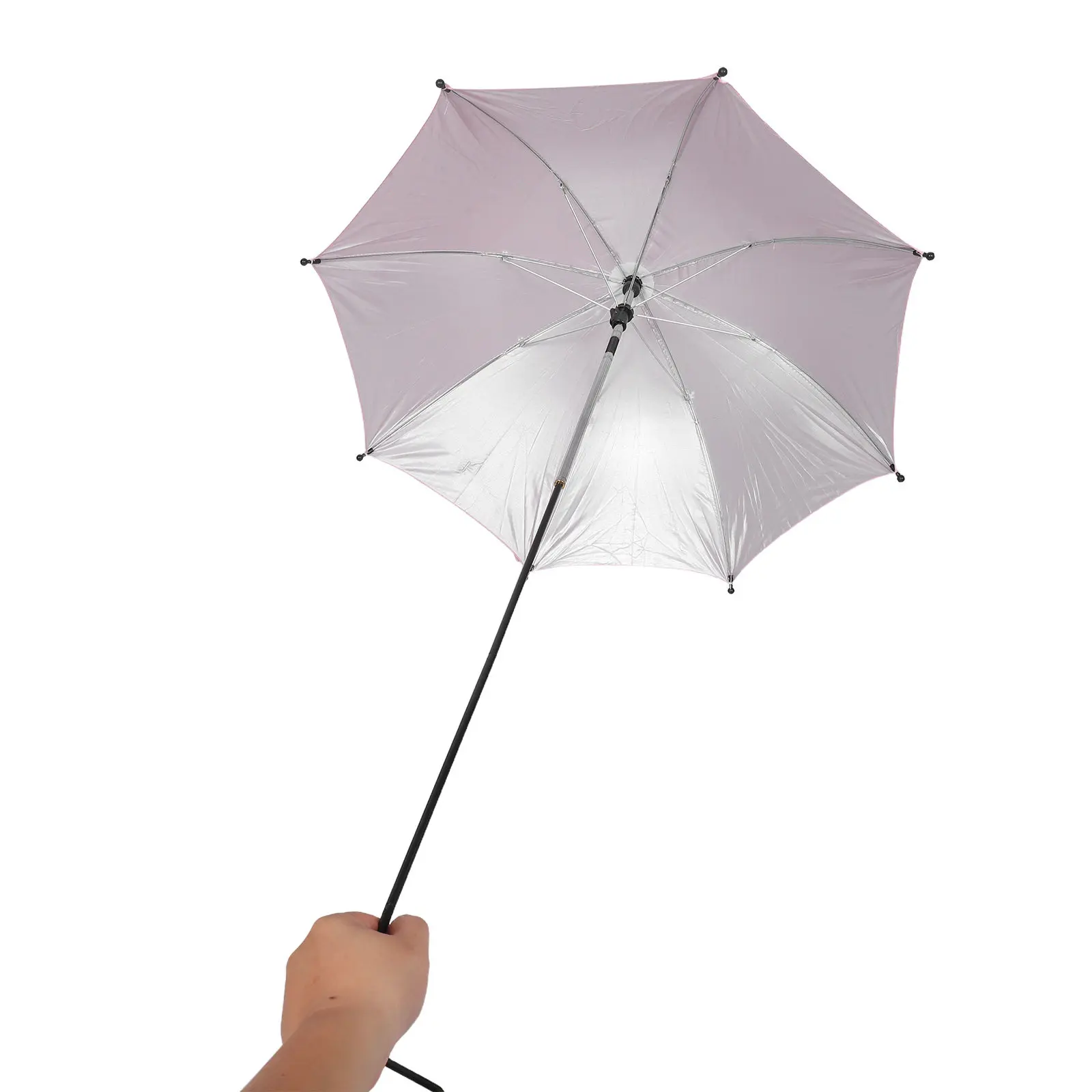 Garden Plant Umbrella Outdoor Sunshade Adjustable Tilt Ground Stake Waterproof Rainproof Stable Cover for Garden Balcony
