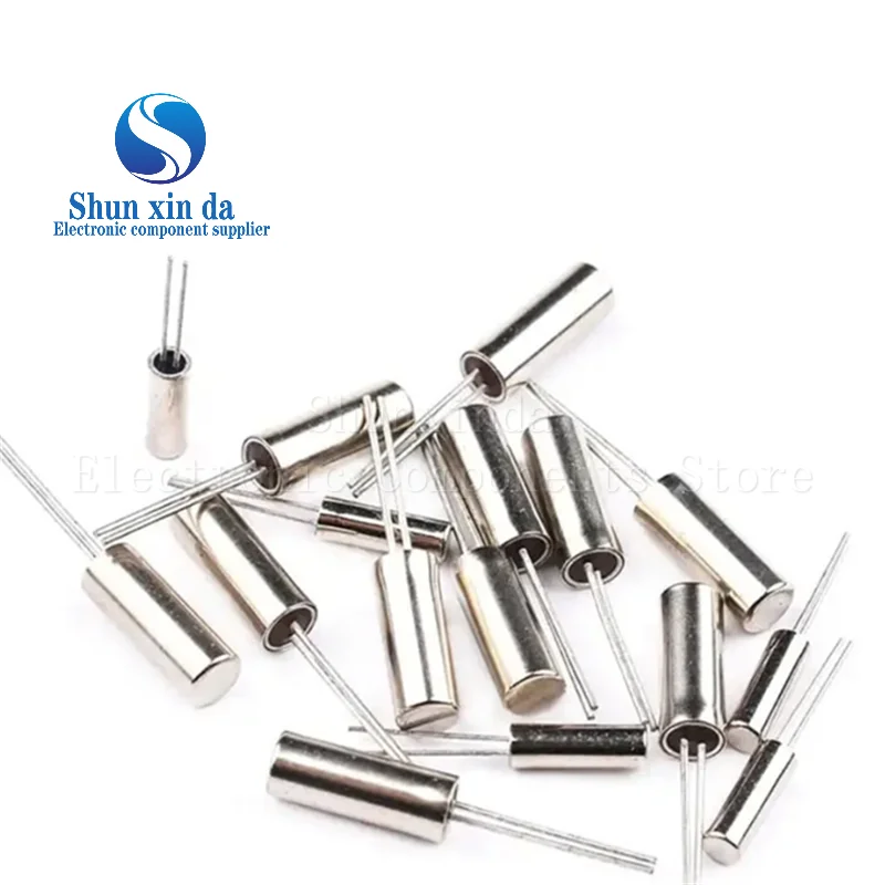 1000PCS/Bag 32.768 KHZ 32.768K 3*8mm Cylinder Quartz Resonator 32.768KHZ Oscillator Quartz Crystal  12.5pF ±10ppm