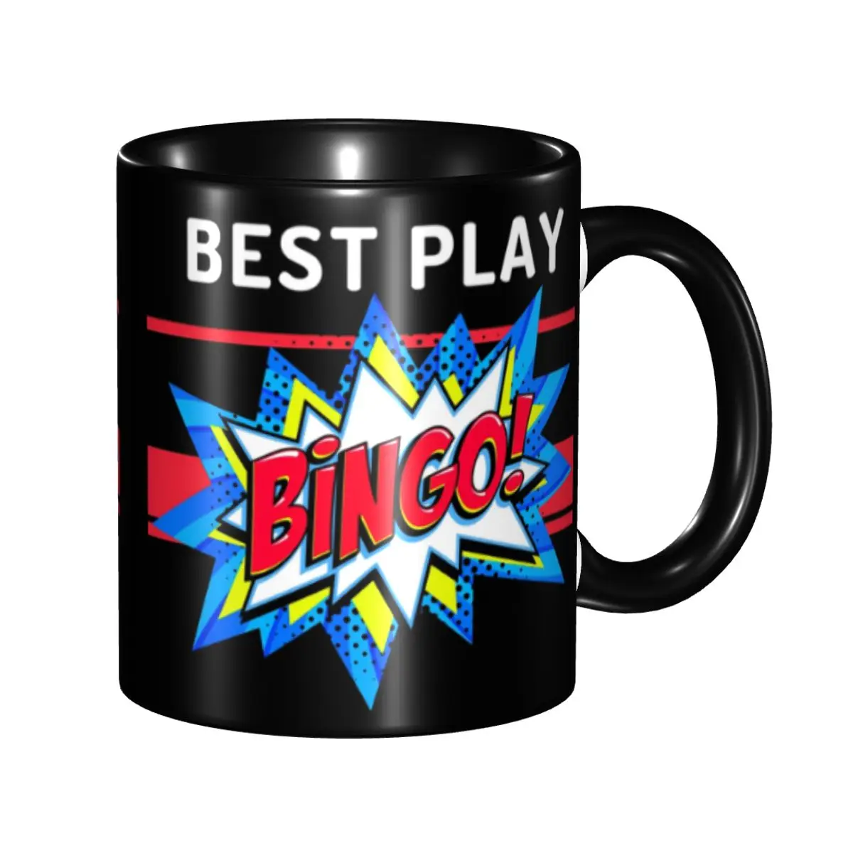 

DIY Best Play Bingo Ceramic Mug Custom Paper Game Coffee Cup Creative Present