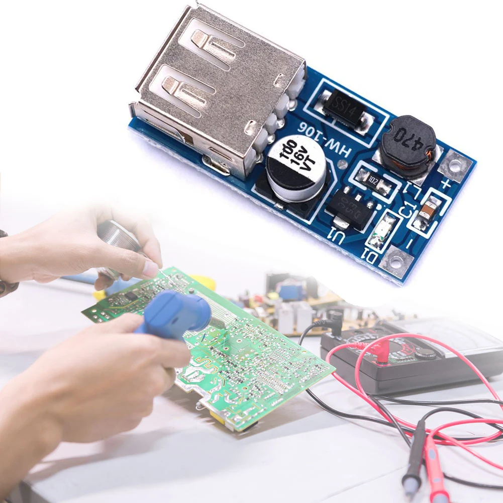 DC-DC USB Voltage Converter 0.9V-5V To 5V DC-DC Boost Power Supply Module High Efficiency Step-up Power Booster Circuit Board - view 4
