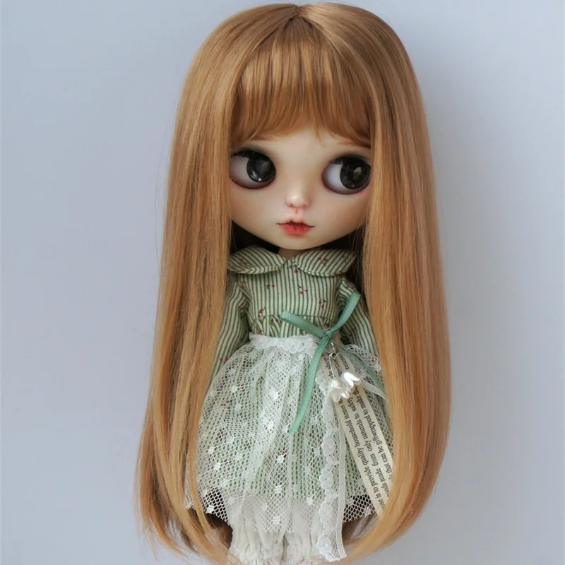 Jusuns JD371 9-10inch 10-11inch Soft Synthetic Mohair Doll Wig  Full Bangs Miranda BJD Hair OG Blythes  Meadow Doll Accessories