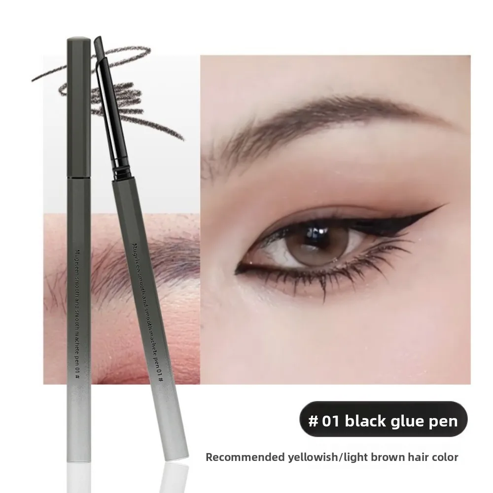 Nouveau stylo Gel Eyeliner Oblique Anti-taches lisse tête plate Eyeliner imperméable crayon de maquillage pour les yeux