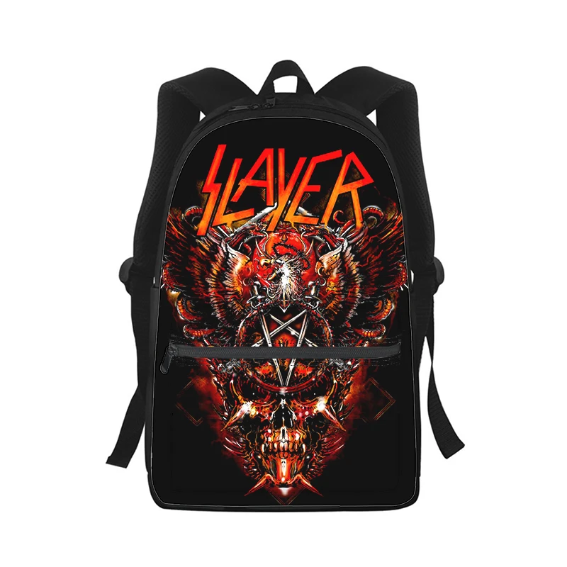 Slayer Thrash Metal Men Women Backpack 3D Print Fashion Student School Bag Laptop Backpack Kids Travel Shoulder Bag