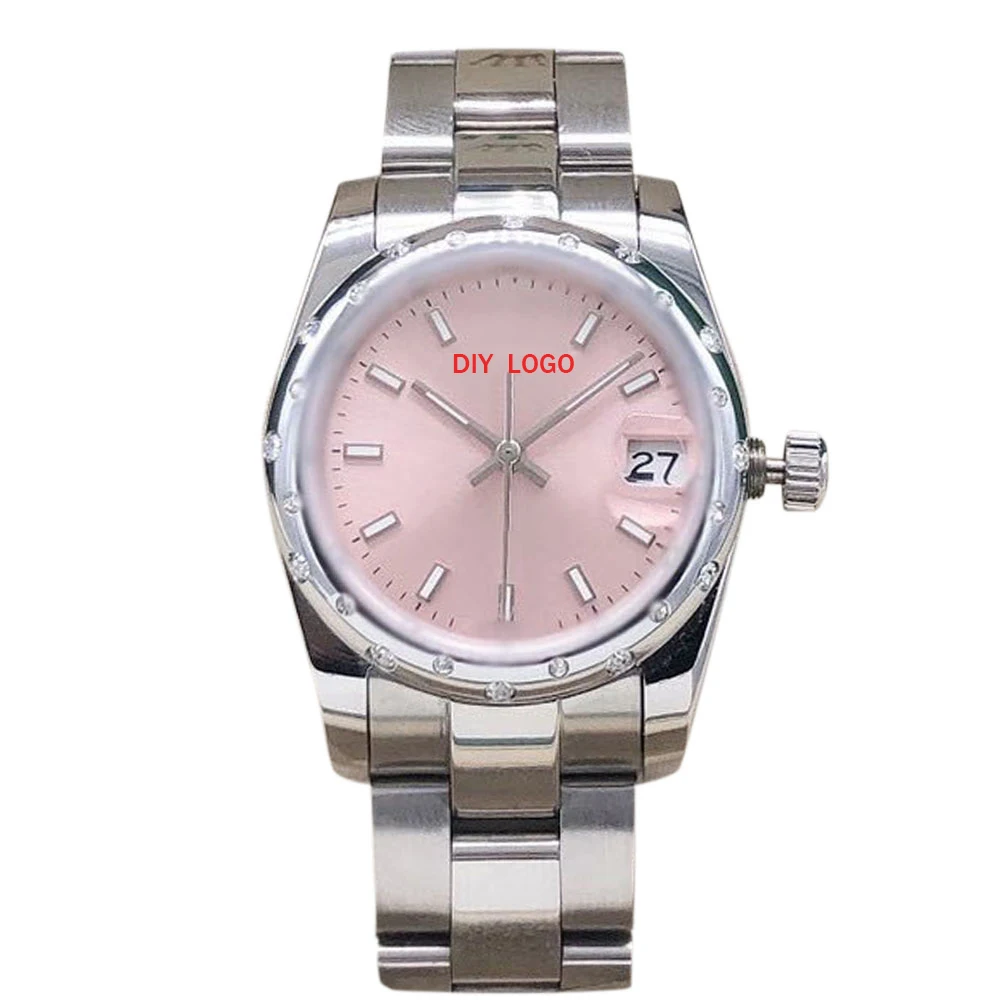 Customized 31mm Exquisite Women's Watch with Logo - Classic Design and Automatic Date, the Watch is the Ideal Gift for Women