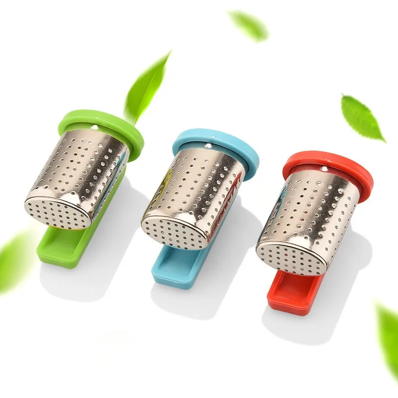 Durable Tea Infuser Hanging on Cup Style Stainless Steel Strainer Filter Loose Leaf Tea Diffuser Kitchen Drinkware Tea Accessory