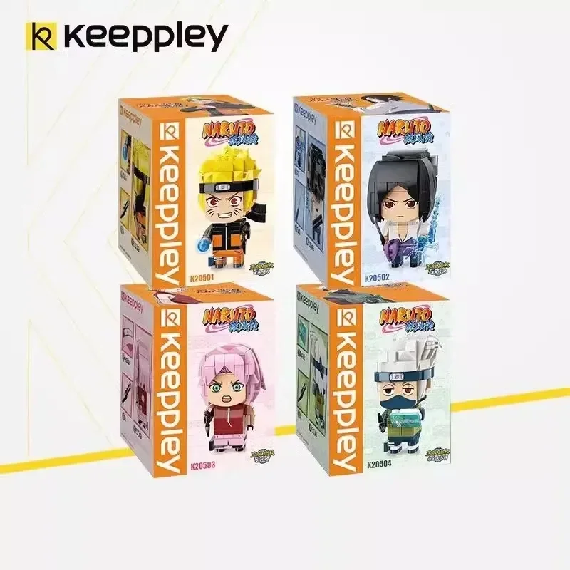 keeppley Naruto building blocks Team 7 Hatake Kakashi Haruno Sakura Uzumaki Naruto Uchiha Sasuke model assembled children\'s toys