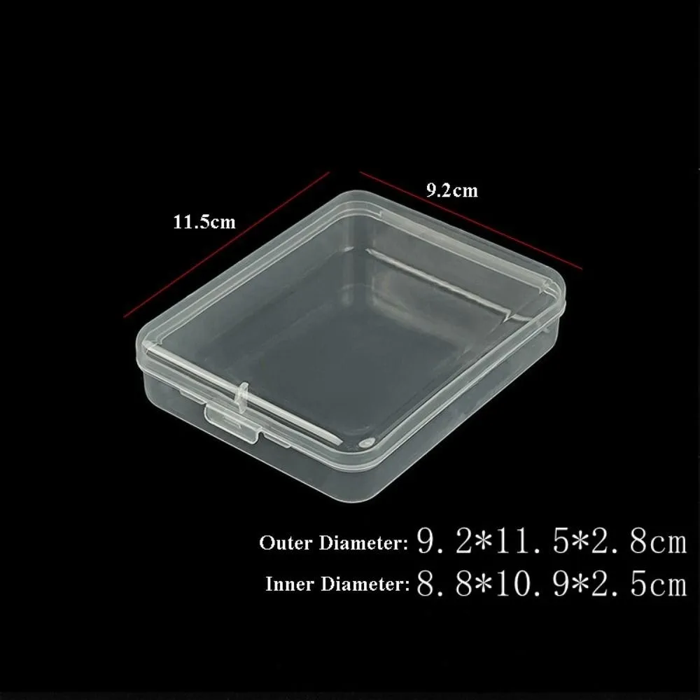 Hot Square Transparent Storage Box Transparent Plastic Small Items Case 10 Sizes Jewelry Beads Container Packing Boxes