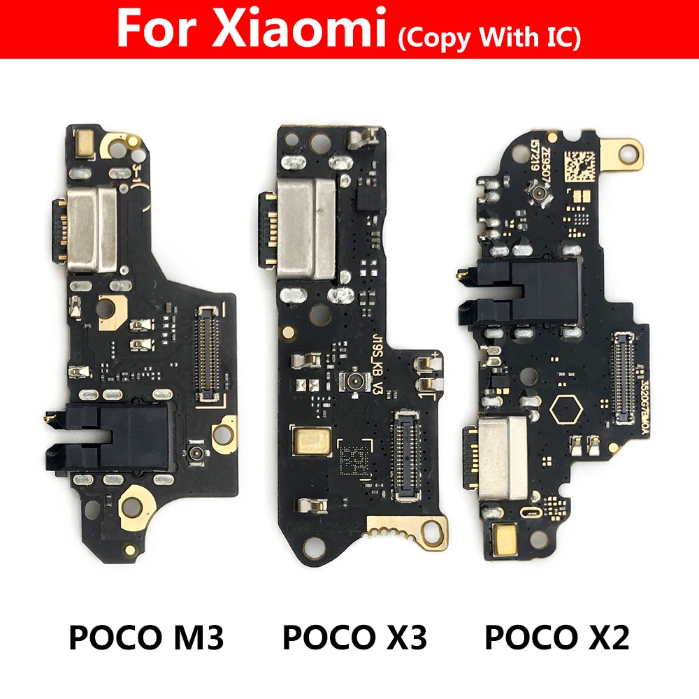 For Redmi 9A 9C 9T K30 4G 5G Note 8 8T 9S 9 Pro 10 USB Charger Dock Connector Board Charging Port Microphone Flex Fast charging