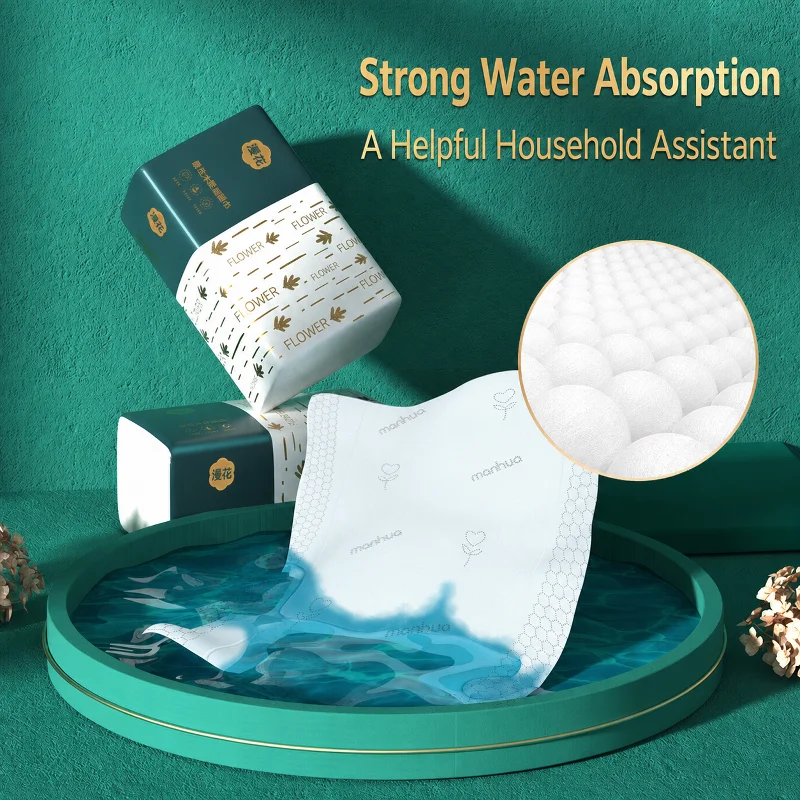4/12/24Bulk Pack Paper Towels 4-Ply Soft Strong No Fluorescent Virgin Wooden Pulp Facial Tissue Bathroom Office Daily Napkins