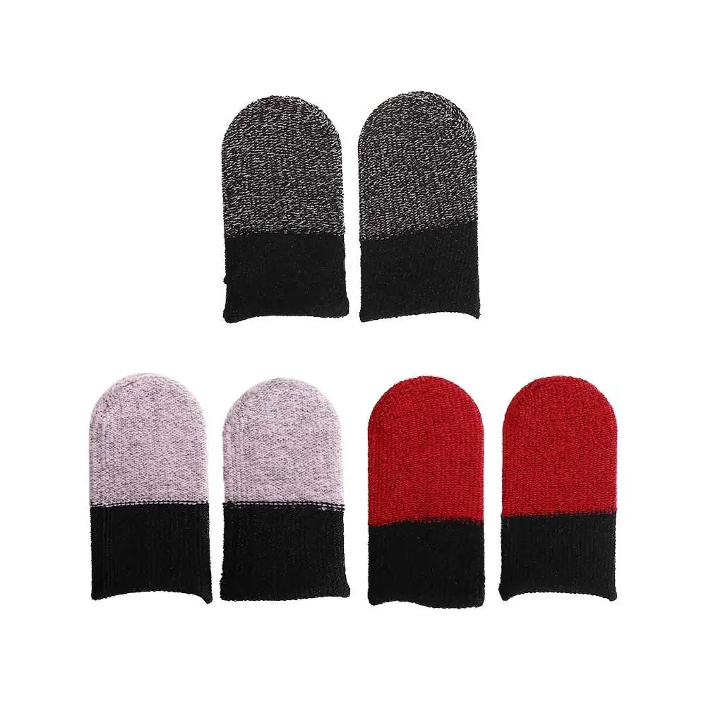PUBG Gaming Gaming Finger Sleeve Touch Screen Anti Slip Finger Cots Sweatproof Sterling Silver Fiber Fingertip Gloves
