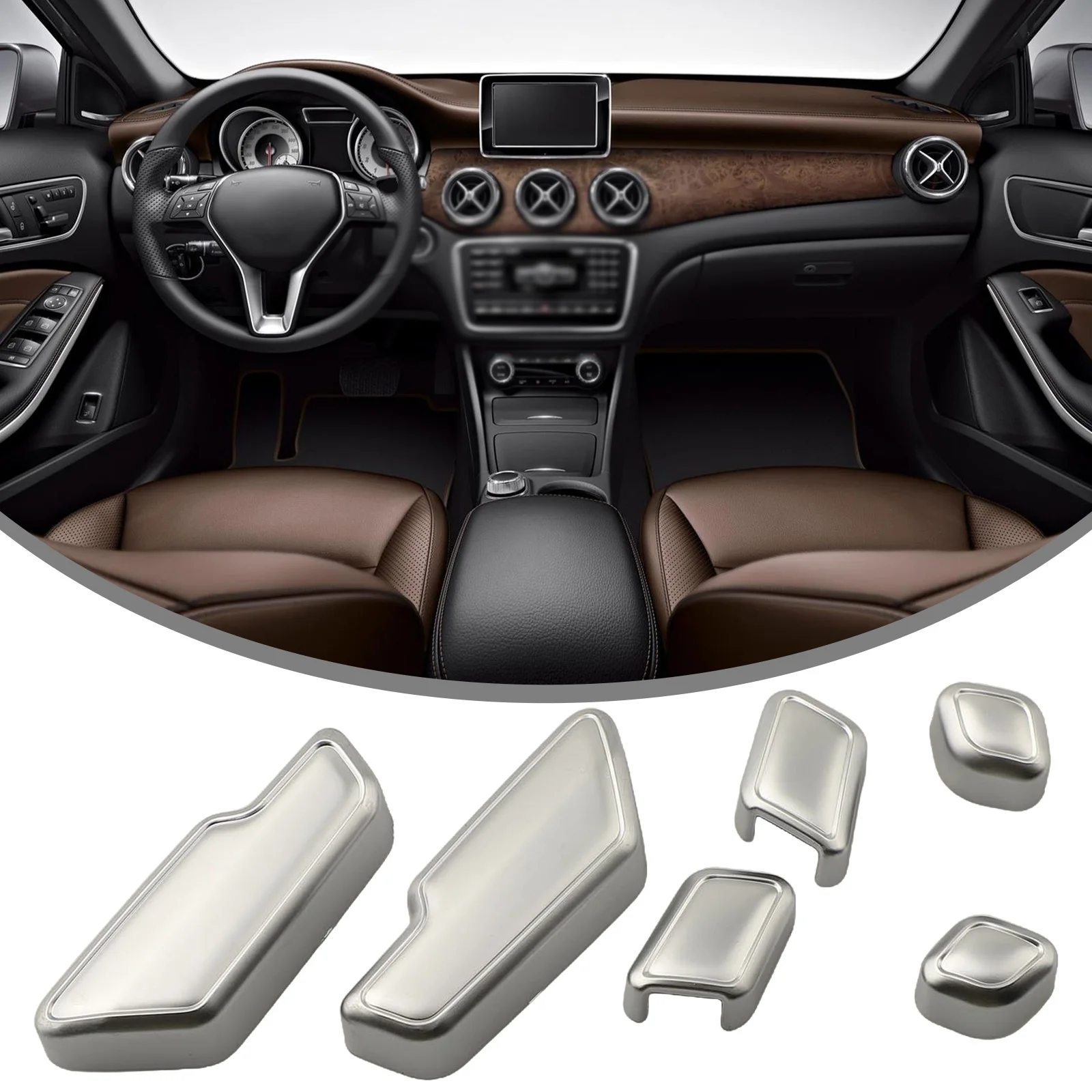 

Добавить стиль и элегантность с хромированными дверными сиденьями, кнопка регулировки переключателя, накладка для Mercedes, Benz E Class W212