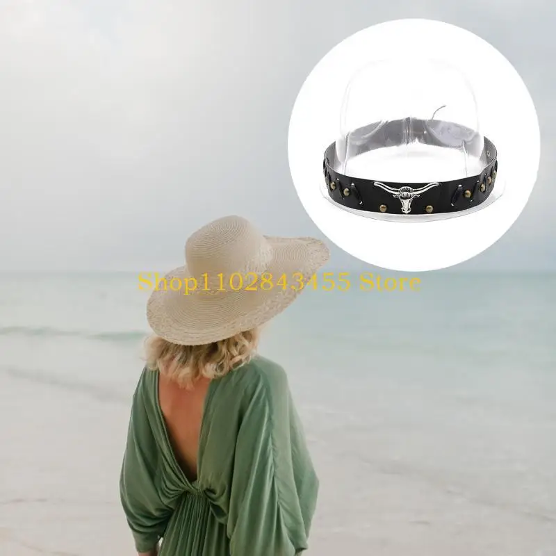 49mc cowboy hoed bands Straw hat banden lederen hoed bands westers hoed riem fedora hoed