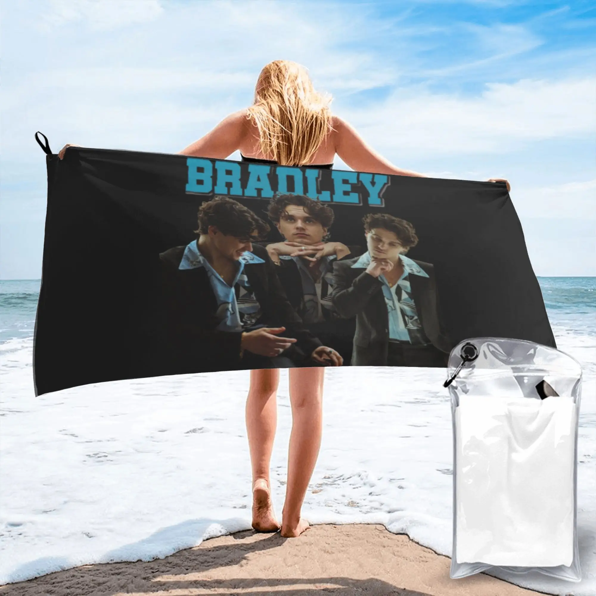 Brad Simpson The Vamps Beach Towel Soft Microfiber Quick Dry Absorbent Quick Towels For Bath